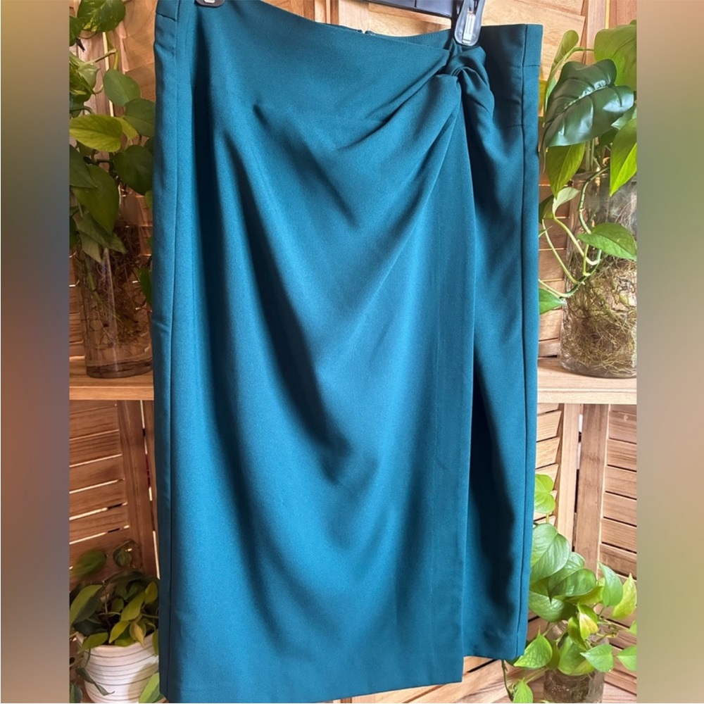 Ann Taylor Deep Teal Pencil Skirt